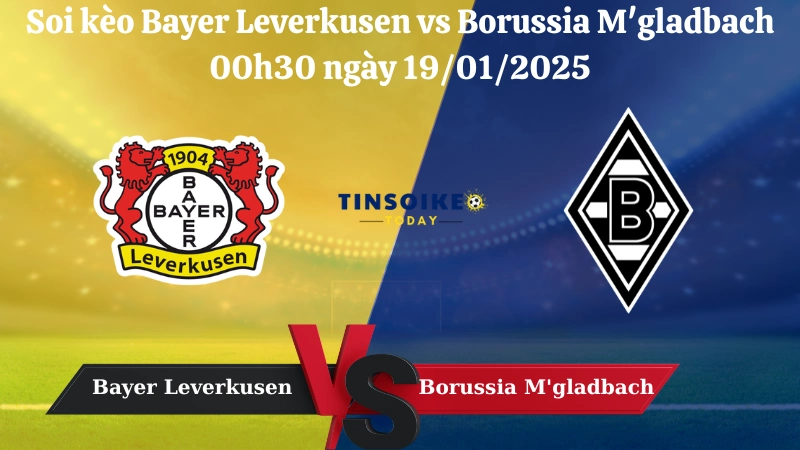 Nhận định soi kèo Bayer Leverkusen vs Borussia M'gladbach 00h30 ngày 19/01/2025