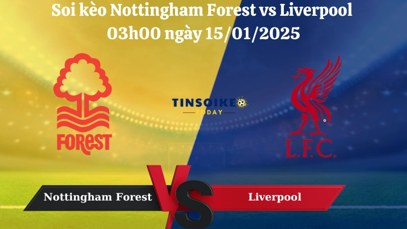 Nhận định soi kèo Nottingham Forest vs Liverpool 03h00 ngày 15/01/2025